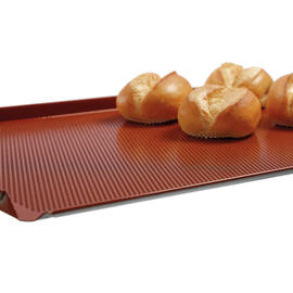 perforated sheet baker's standard perforated aluminium 1.5 mm silicone red rimmed at 3 sides L 600 mm W 400 mm H 15 mm product photo  S
