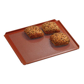 perforated sheet GN 2/3 perforated aluminium 1.5 mm silicone red 4 sides rimmed H 10 mm product photo