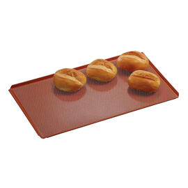 perforated sheet GN 1/1 perforated aluminium 1.5 mm silicone red 4 sides rimmed H 10 mm product photo