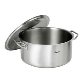 saucepan 25 ltr stainless steel with lid  Ø 430 mm  H 275 mm  | 2 handles product photo