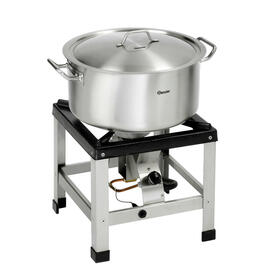 saucepan 25 ltr stainless steel with lid  Ø 430 mm  H 275 mm  | 2 handles product photo  S