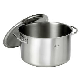 saucepan 30 ltr stainless steel with lid  Ø 430 mm  H 325 mm  | 2 handles product photo