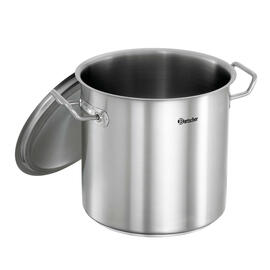 Cooking pot E11L-1 stainless steel Ø 280 mm with lid | suitable for induction product photo  S