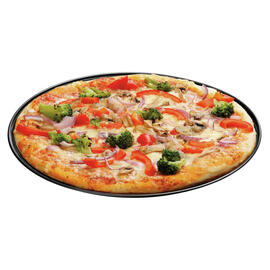 pizza baking tray perforated steel Xynflon non-stick coated black Ø 325 mm H 10 mm product photo