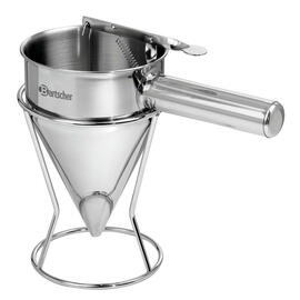 Dough portioner stainless steel with dosing opening Ø 8mm 0.8 ltr | stand product photo