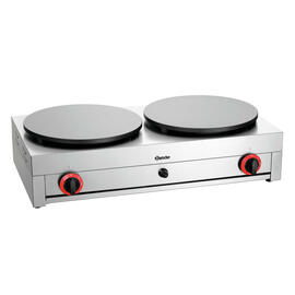 crêpe baking device gas 2CP400G with 2 baking plates 6000 watts product photo  S
