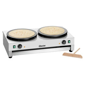 crêpe baking device 2CP400 with 2 baking plates electric 2 x 230 volts 6000 watts product photo