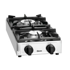 2-burner gas cooker 11 kW | plates one behind the other product photo  S