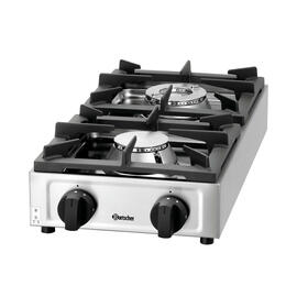 2-burner gas cooker 11 kW | plates one behind the other product photo