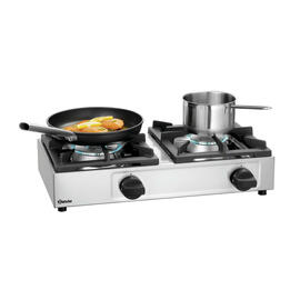 2-burner gas cooker 11 kW | plates side by side product photo  S