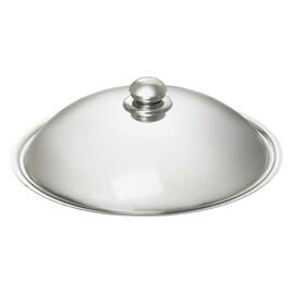 105981 Wokpfanne, passend zum Induktionswok "IW 35, Edelstahl, Kaltgriffe - Stiel und Gegengriff, Inhalt: 6 ltr., inkl. Edelstahldeckel, Ø 360 mm, H 110 mm, H inkl. Deckel 215 mm, 2,85 kg product photo  S