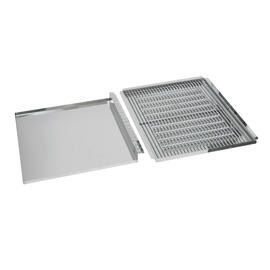 106206 Grillrost-Set, bestehend aus Grillrost, Flammenabdeckung u. Fettauffangwanne für Gas-Kombi-Tischbräter, Gewicht: 10 kg product photo  S