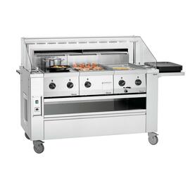 107279 Seitenablage KST3240 Plus, Material: CNS 18/10, inkl. Befestigungsmaterial, Maße: B 700 x T 350 x H 80 mm, Gewicht: 4 kg product photo  S