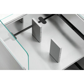 mobile counter Snackpoint 200 stainless steel | countertop vitrine | 800 mm x 600 mm H 1225 mm product photo  S
