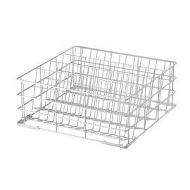 glass basket white | 500 mm x 500 mm H 205 mm | 4 compartments product photo  S