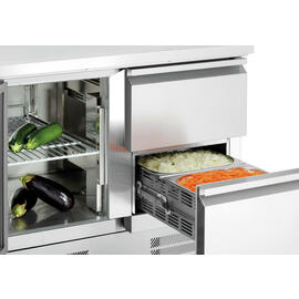 mini cooling table 900T1S2 260 ltr | 1 wing door | 2 drawers product photo  S