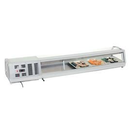 refrigerated countertop unit SushiBar GL2-1800 suitable for 5 x GN 1/2 - 40 mm product photo  S