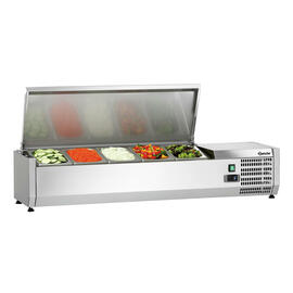 refrigerated countertop unit ED4-1201 suitable for 5 x GN 1/4 - 150 mm product photo  S