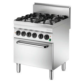 gas stove floor model with Baking oven | 4 hotplates | 700 mm x 650 mm H 870 mm product photo
