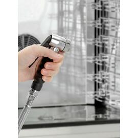 116005 Handbrause, Schlauchlänge 2 m, mit Absperrventil für Festwasseranschluß 1/2 Zoll, inkl. Halterung zur Anbringung an die Kombidämpfer product photo  S