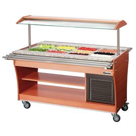 125503 Tablettrutsche, zu Gastro Buffet T, GN 4x 1/1, Edelstahl, 4,2 kg, 1460 x 312 mm product photo  S