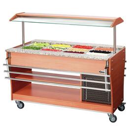 125503 Tablettrutsche, zu Gastro Buffet T, GN 4x 1/1, Edelstahl, 4,2 kg, 1460 x 312 mm product photo  S
