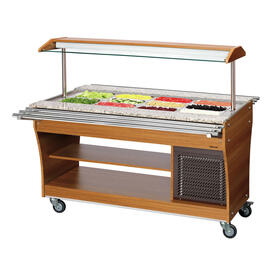 125503 Tablettrutsche, zu Gastro Buffet T, GN 4x 1/1, Edelstahl, 4,2 kg, 1460 x 312 mm product photo  S