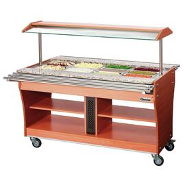 125503 Tablettrutsche, zu Gastro Buffet T, GN 4x 1/1, Edelstahl, 4,2 kg, 1460 x 312 mm product photo  S