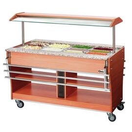 125503 Tablettrutsche, zu Gastro Buffet T, GN 4x 1/1, Edelstahl, 4,2 kg, 1460 x 312 mm product photo  S
