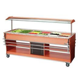 125504 Tablettrutsche, zu Gastro Buffet T, GN 6x 1/1, Edelstahl, 5,1 kg, 2115 x 312 mm product photo  S
