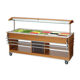 125504 Tablettrutsche, zu Gastro Buffet T, GN 6x 1/1, Edelstahl, 5,1 kg, 2115 x 312 mm product photo  S