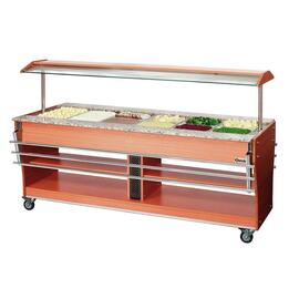 125504 Tablettrutsche, zu Gastro Buffet T, GN 6x 1/1, Edelstahl, 5,1 kg, 2115 x 312 mm product photo  S