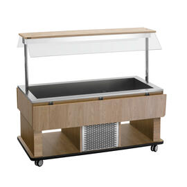 Children's cold buffet trolley Kids K4110-150U elm colored | suitable for 4 x GN 1/1 - 150 mm product photo  S