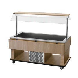 Children's cold buffet trolley Kids K4110-150U elm colored | suitable for 4 x GN 1/1 - 150 mm product photo  S