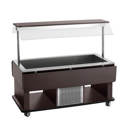 Children's cold buffet trolley Kids K4110-150W wenge coloured | suitable for 4 x GN 1/1 - 150 mm product photo  S
