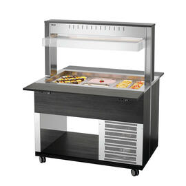 cold buffet on wheels K3110-200A | suitable for 3 x GN 1/1 - 200 mm | 3 bridging bars product photo  S