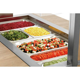 cold buffet on wheels K4110-200U elm colored | suitable for 4 x GN 1/1 - 200 mm | 4 connecting bars product photo  S