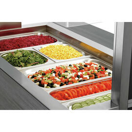 cold buffet on wheels K4110-200A anthracite | suitable for 4 x GN 1/1 - 200 mm | 4 connecting bars product photo  S