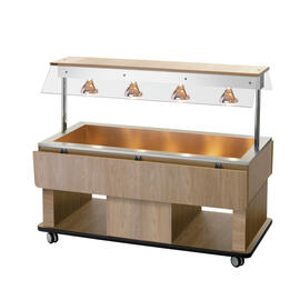 Children's hot buffet trolley Kids W4110-150U | elm colored | suitable for 4 x GN 1/1 product photo  S