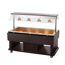 Children's hot buffet trolley Kids W4110-150W | wenge coloured | suitable for 4 x GN 1/1 product photo  S