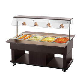 Children's hot buffet trolley Kids W4110-150W | wenge coloured | suitable for 4 x GN 1/1 product photo  S