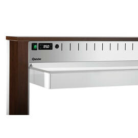 hot buffet on wheels W3110-200W | wenge coloured 230 volts with illumination | suitable for 3 x GN 1/1 product photo  S