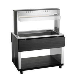 hot buffet on wheels W3110-200A | anthracite 230 volts with illumination | suitable for 3 x GN 1/1 product photo  S