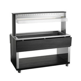 hot buffet on wheels W4110-200A | anthracite 230 volts with illumination | suitable for 4 x GN 1/1 product photo  S