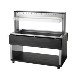 hot buffet on wheels W4110-200A | anthracite 230 volts with illumination | suitable for 4 x GN 1/1 product photo  S