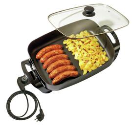 electric pan 40x30 with lid  • non-stick coated 7.5 ltr | 490 mm  x 310 mm  H 195 mm product photo
