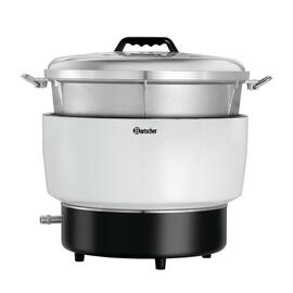 gas rice cooker | 10 ltr incl. measuring cup | mixing spoon product photo  S