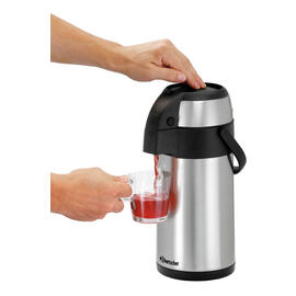 vacuum pump jug 3L | 3.0 ltr stainless steel product photo  S