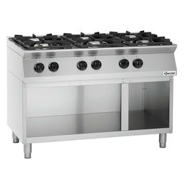 6 burner gas stove MFGO 7060 gastronorm 28.5 kW (gas) | open base unit product photo  S