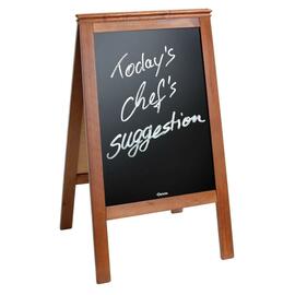 B-STOCK | menu board bistro • wood rectangular 530 x 795 mm L 660 mm x 565 mm H 1210 mm product photo